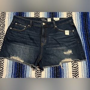 Time and Tru Relaxed fit, high rise jean shorts with 3.5” inseam. Size 18